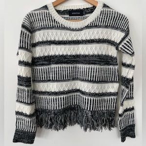 Mink Pink Fringe Sweater Size XS